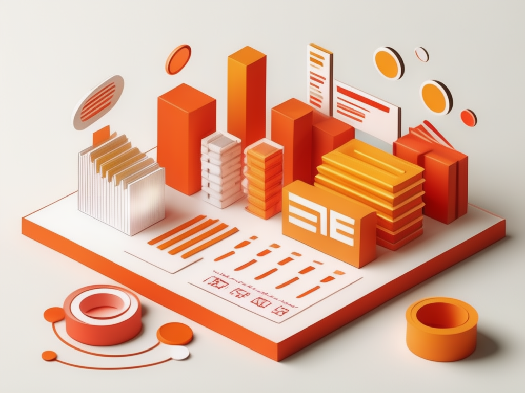 Abstract illustration of financial figures